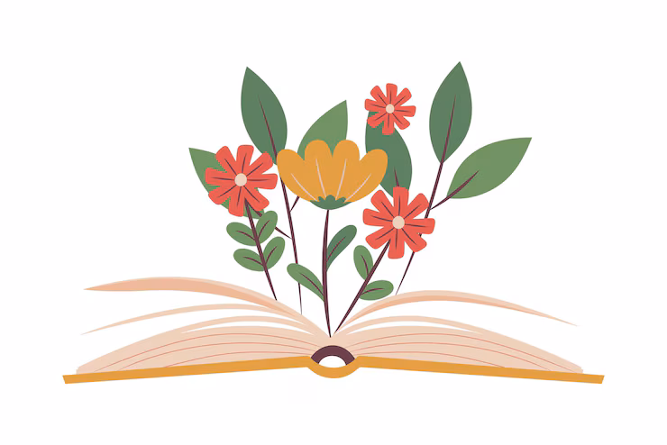 book with flowers book day icon 24640 133868