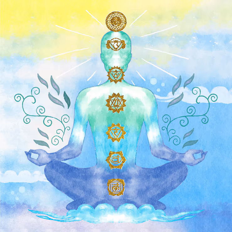 chakras concept illustration 23 2148565983